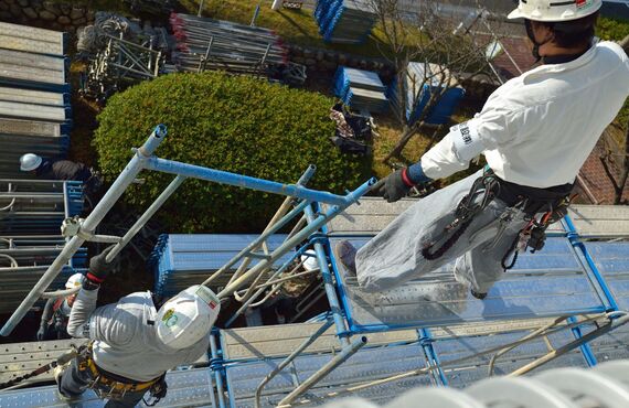 改修足場など多種多様な足場の技術を習得できる人材募集 | 富川工業株式会社は足場工事の鳶職人を千葉で募集中です